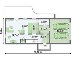 Проект сучасного будинку для вузької ділянки