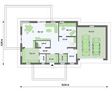 Проект двоповерхового сучасного будинку з лазнею