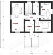 Проект класичного будинку з цокольним поверхом
