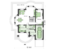 Класичний красивий котедж