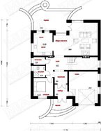 Класичний стильний заміський будинок з мансардою та гаражем