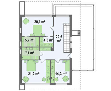 Проект сучасного двоповерхового будинку хай тек з гаражем і односпадним дахом