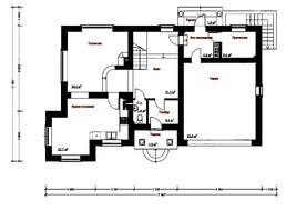 Проект будинку з мансардою в англійському стилі