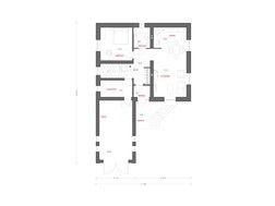 Великий заміський котедж з мансардою і фронтальним гаражем