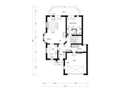 Класичний особняк з мансардою і фронтальним гаражем