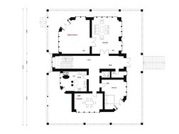 Проект представницького будинку в американському стилі з гаражем в цоколі