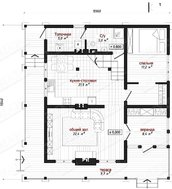 Будинок з мансардою в стилі шале в каркасному виконанні
