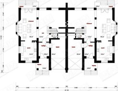 Проект просторого комфортного котеджу на 2 сім'ї з гаражем