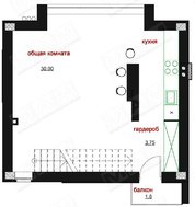 Проект оригінального сучасного котеджу з навісом в цоколі