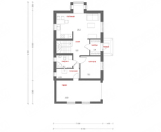 Проект каркасного будинку з гаражем