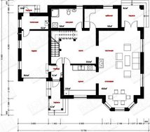 Садиба з цегляним фасадом