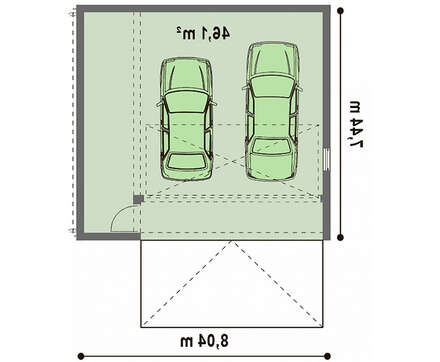 Проект сучасного практичного гаража з піноблоків