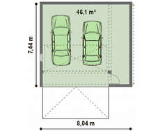 Проект сучасного практичного гаража з піноблоків