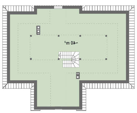 Проект будинку 109 m² з колонами