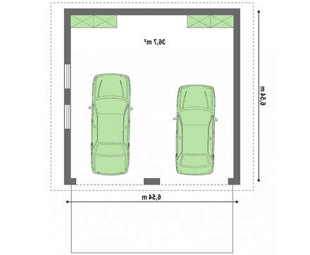 Проект гаража на 2 автомобіля