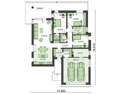 Проект будинку  в стилі модерн