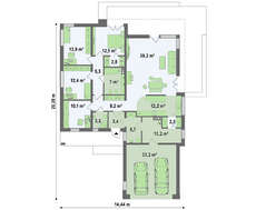 Проект котеджу для великої родини