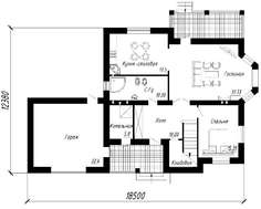 Комфортний двоповерховий будинок з фактурним фасадом