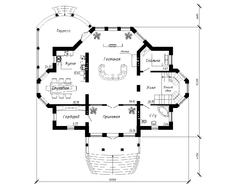 Проект невеликого замку з басейном у цоколі