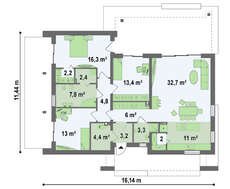 Проект котеджу в сучасному дизайні