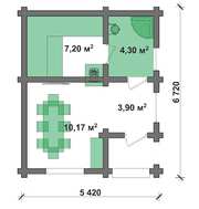 Затишна лазня зі зрубу