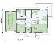 Проект заміського котеджу на 200 m²