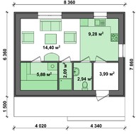 Проект лазні в сучасному стилі