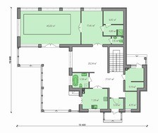 Невеличка вілла з басейном та сауною