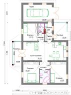 Проект простого заміського будинку 130 м