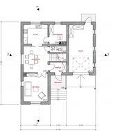 Проект невеликого 2 х поверхового практичного будинку