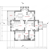Проект будинку площею 180 m²