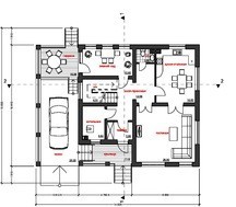 Архітектурний проект особняка з зимовим садом