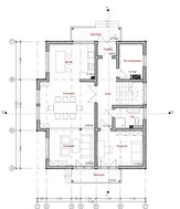 Проект мансардного класичного будинку