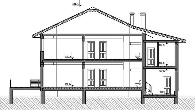Проект житлового будинку з терасою і зручним плануванням