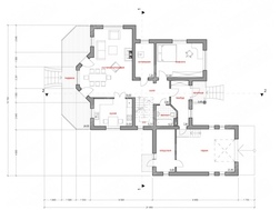 Проект розкішного вишуканого будинку з незвичайним фасадом