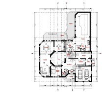 Проект вишуканого заміського будинку з цоколем