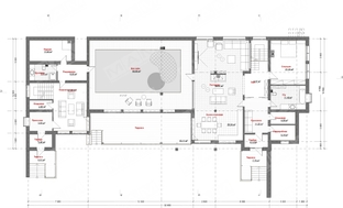 Проект заміського будинку з басейном всередині