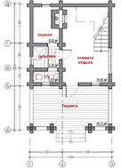 Архітектурний проект гостьового будиночку з лазнею