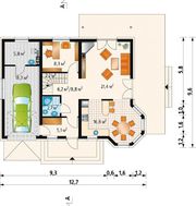 Просторий котедж в два поверхи з кутовим еркером