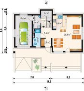 Гарний особняк мансардного типу на 4 житлові кімнати