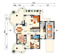 Розкішний заміський будинок з площею 240 m²