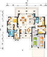 Проект 1-поверхового будинку з цікавим фасадом