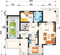 Простора вілла в колоніальному стилі з гаражем