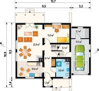 Гарненький будинок з площею 160 m² для великої родини