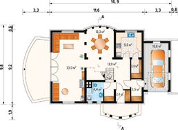 Проект будівництва мансардного будинку 170 m²