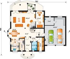 Розкішна заміська вілла з мансардним поверхом та сімома кімнатами