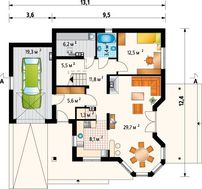 Чудова вілла з величезним балконом та терасою