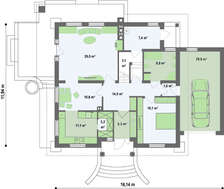 Проект класичного будинку з мансардою площею 253 кв.м.