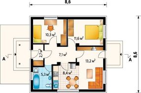 Примітний проект будиночка в псевдокитайському стилі