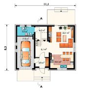 Проект оригінального мансардного будинку до 150 m²